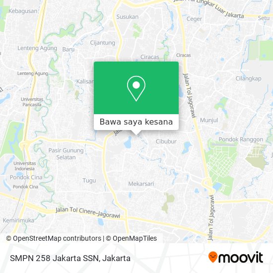 Peta SMPN 258 Jakarta SSN