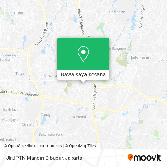 Peta Jln.IPTN Mandiri Cibubur