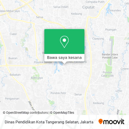Peta Dinas Pendidikan Kota Tangerang Selatan