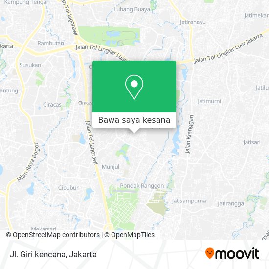 Peta Jl. Giri kencana