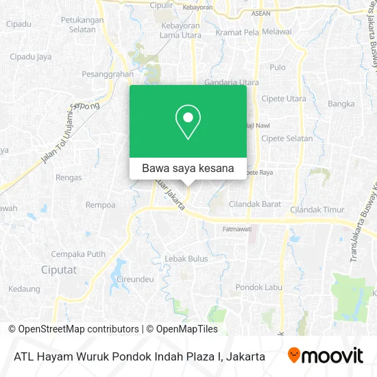 Peta ATL Hayam Wuruk Pondok Indah Plaza I