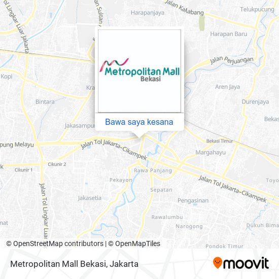 Peta Metropolitan Mall Bekasi