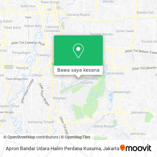 Peta Apron Bandar Udara Halim Perdana Kusuma