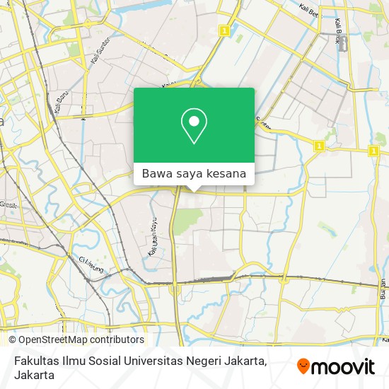 Peta Fakultas Ilmu Sosial Universitas Negeri Jakarta