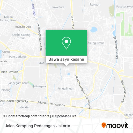 Peta Jalan Kampung Pedaengan