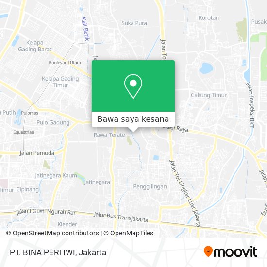 Peta PT. BINA PERTIWI