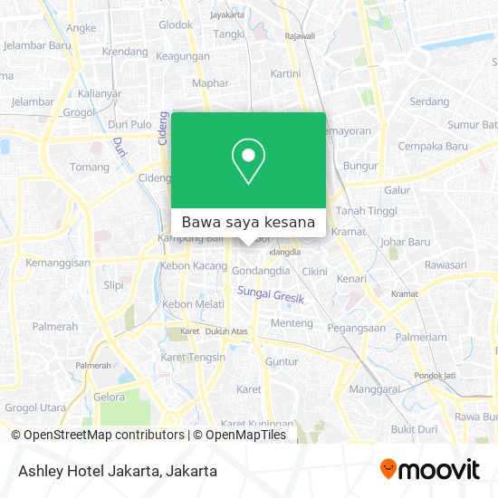 Peta Ashley Hotel Jakarta
