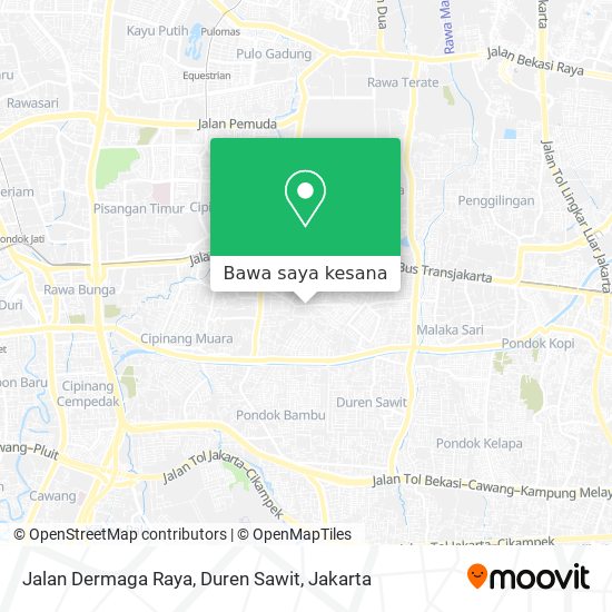 Peta Jalan Dermaga Raya, Duren Sawit