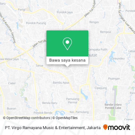 Peta PT. Virgo Ramayana Music & Entertainment