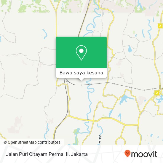 Peta Jalan Puri Citayam Permai II