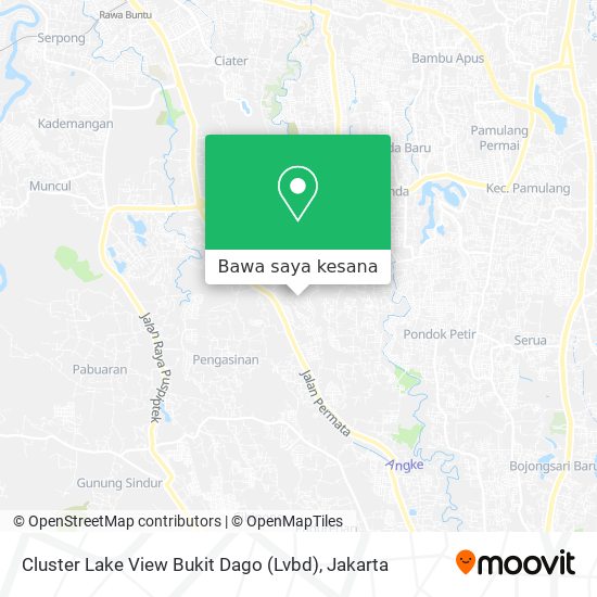 Peta Cluster Lake View Bukit Dago (Lvbd)