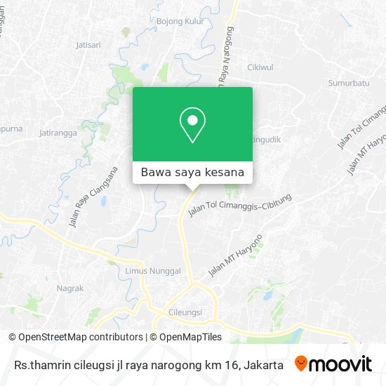 Peta Rs.thamrin cileugsi jl raya narogong km 16