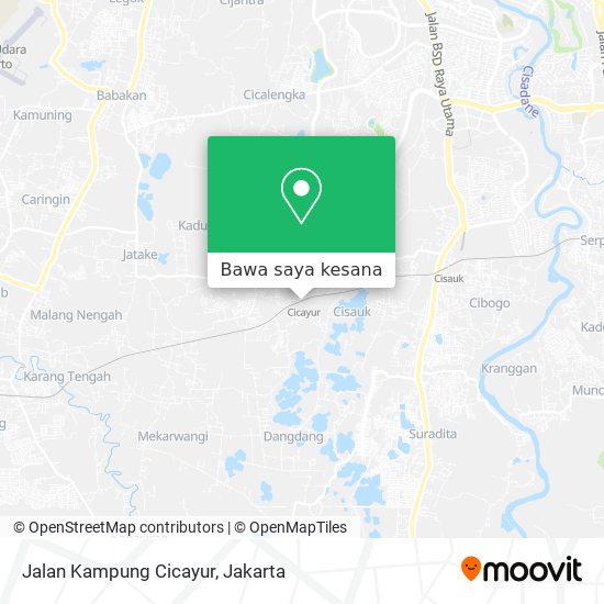 Peta Jalan Kampung Cicayur