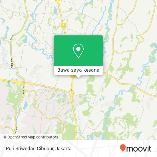 Peta Puri Sriwedari Cibubur