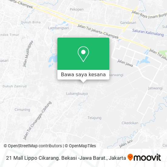 Peta 21 Mall Lippo Cikarang. Bekasi -Jawa Barat.