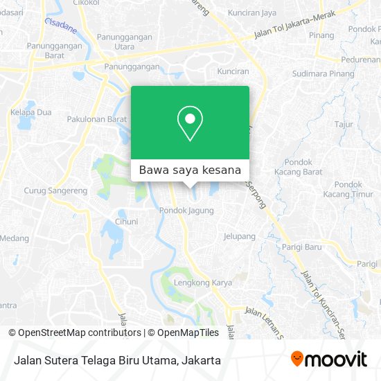 Peta Jalan Sutera Telaga Biru Utama