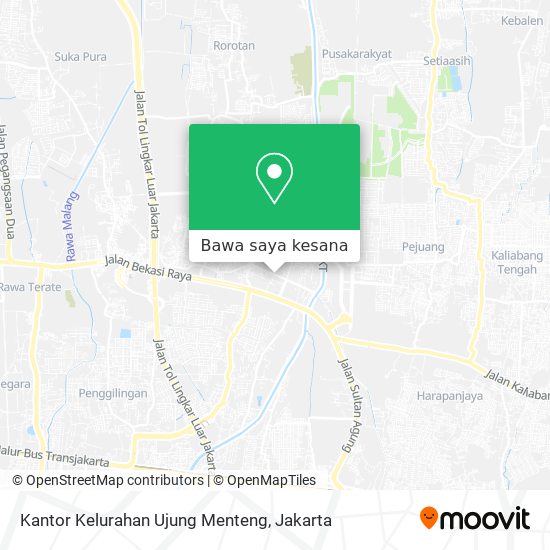 Peta Kantor Kelurahan Ujung Menteng