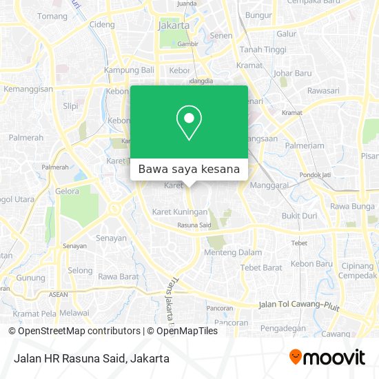 Peta Jalan HR Rasuna Said