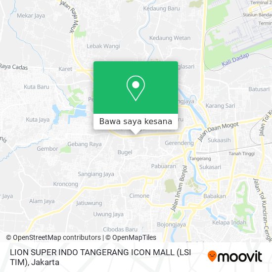 Peta LION SUPER INDO TANGERANG ICON MALL (LSI TIM)