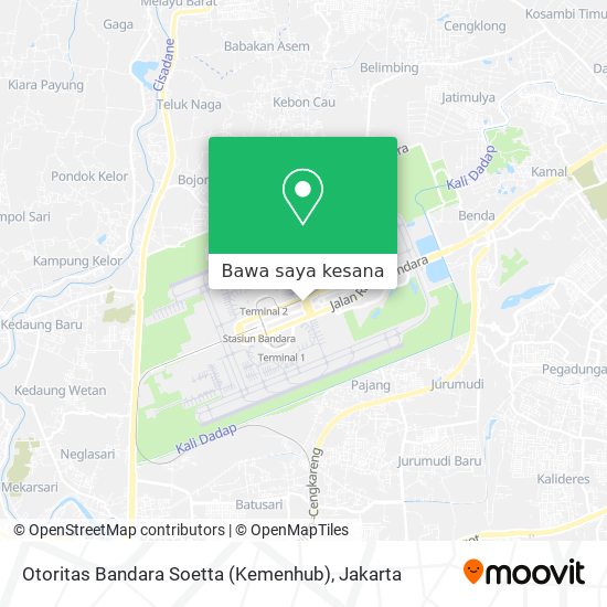 Peta Otoritas Bandara Soetta (Kemenhub)