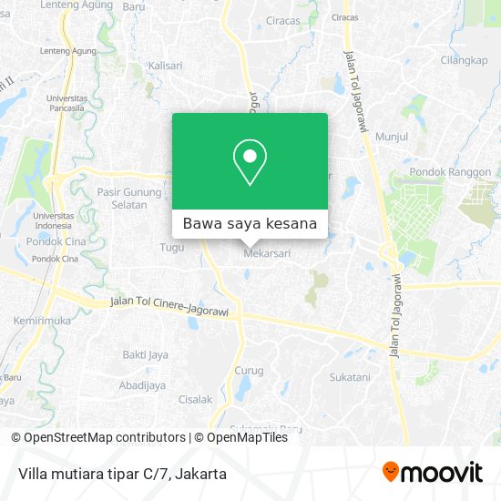 Peta Villa mutiara tipar C/7