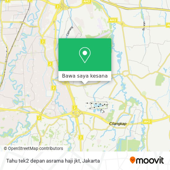 Peta Tahu tek2 depan asrama haji jkt