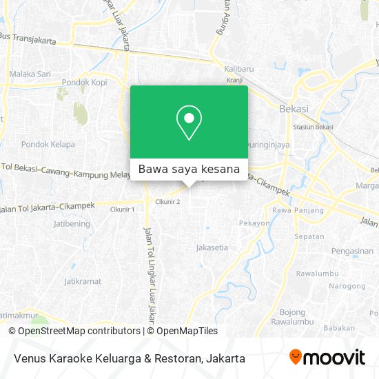 Peta Venus Karaoke Keluarga & Restoran