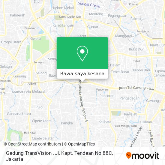 Peta Gedung TransVision , Jl. Kapt. Tendean No.88C