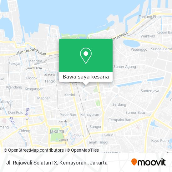 Peta Jl. Rajawali Selatan IX, Kemayoran.