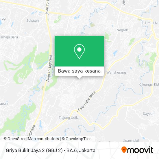 Peta Griya Bukit Jaya 2 (GBJ 2) - BA.6