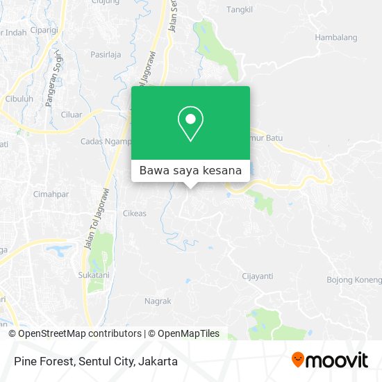 Peta Pine Forest, Sentul City