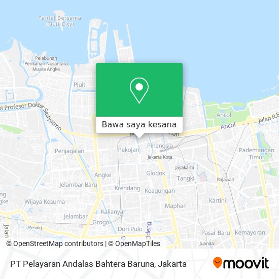 Peta PT Pelayaran Andalas Bahtera Baruna