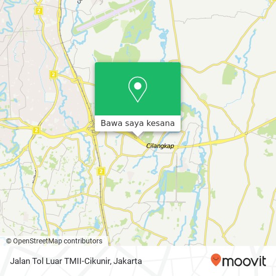 Peta Jalan Tol Luar TMII-Cikunir