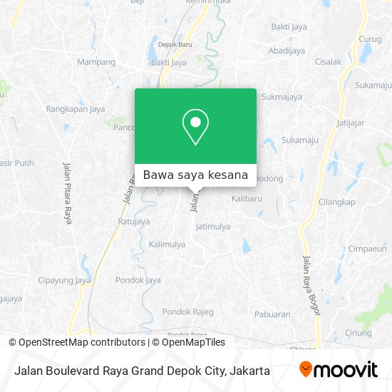 Peta Jalan Boulevard Raya Grand Depok City