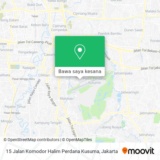 Peta 15 Jalan Komodor Halim Perdana Kusuma
