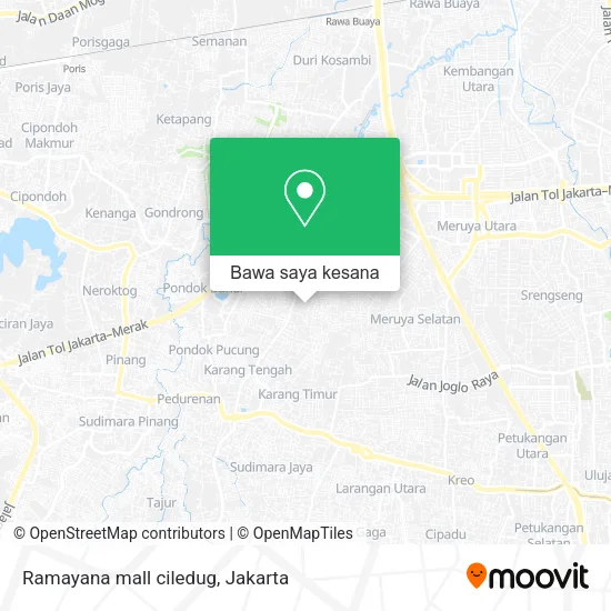 Peta Ramayana mall ciledug