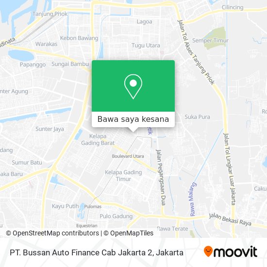 Peta PT. Bussan Auto Finance Cab Jakarta 2