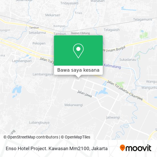 Peta Enso Hotel Project. Kawasan Mm2100