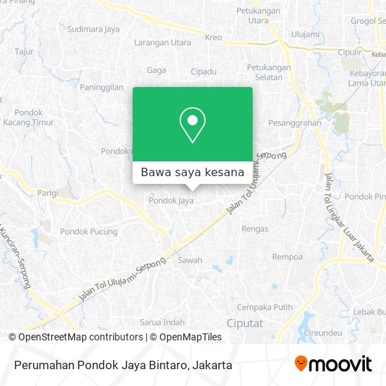 Peta Perumahan Pondok Jaya Bintaro