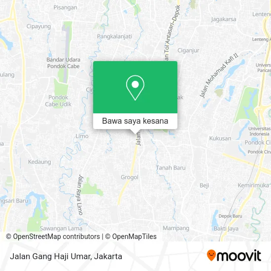 Peta Jalan Gang Haji Umar
