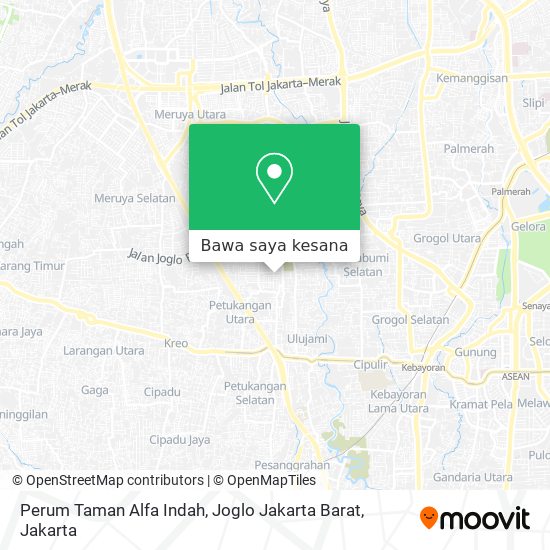 Peta Perum Taman Alfa Indah, Joglo Jakarta Barat
