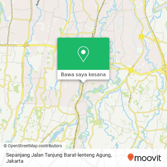 Peta Sepanjang Jalan Tanjung Barat-lenteng Agung