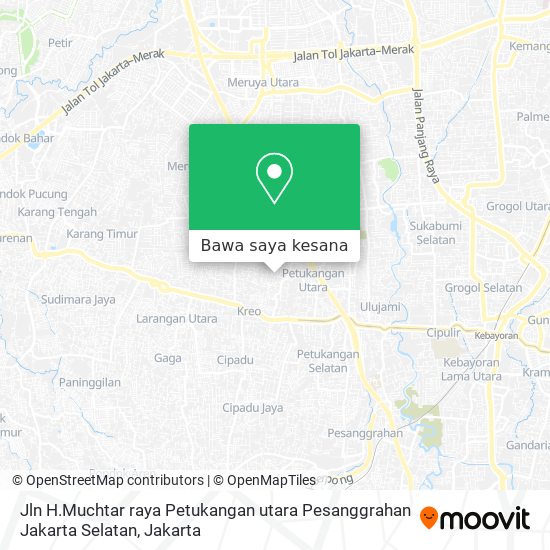 Peta Jln H.Muchtar raya Petukangan utara Pesanggrahan Jakarta Selatan