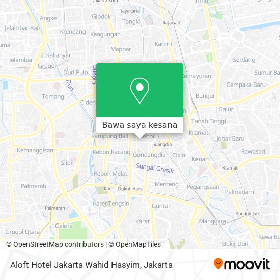 Peta Aloft Hotel Jakarta Wahid Hasyim