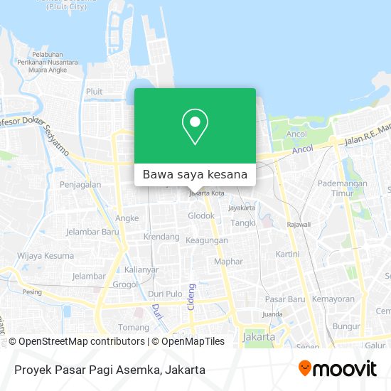 Peta Proyek Pasar Pagi Asemka