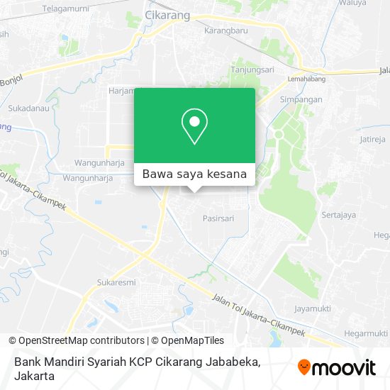 Peta Bank Mandiri Syariah KCP Cikarang Jababeka