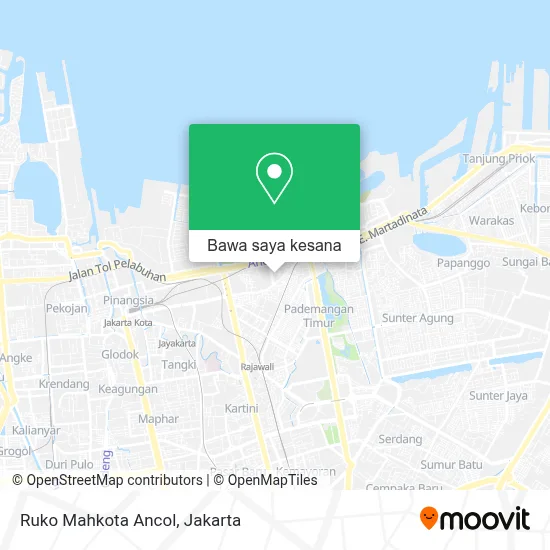 Peta Ruko Mahkota Ancol
