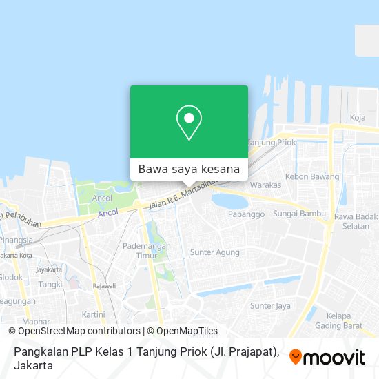 Peta Pangkalan PLP Kelas 1 Tanjung Priok (Jl. Prajapat)