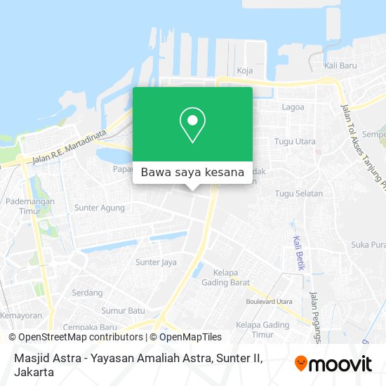 Peta Masjid Astra - Yayasan Amaliah Astra, Sunter II