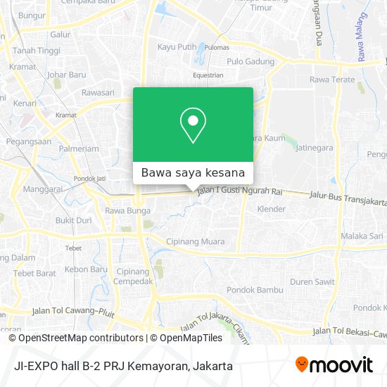 Peta JI-EXPO hall B-2 PRJ Kemayoran